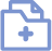 icono registros médicos de recursos humanos en la nube